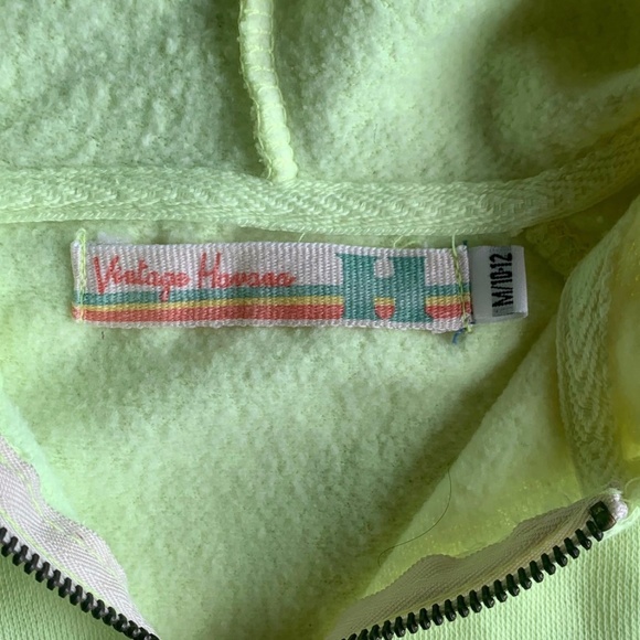 VINTAGE HAVANA Girls Yellow Full Zip Hoodie SIZE M/10--12 NWT - Picture 6 of 7